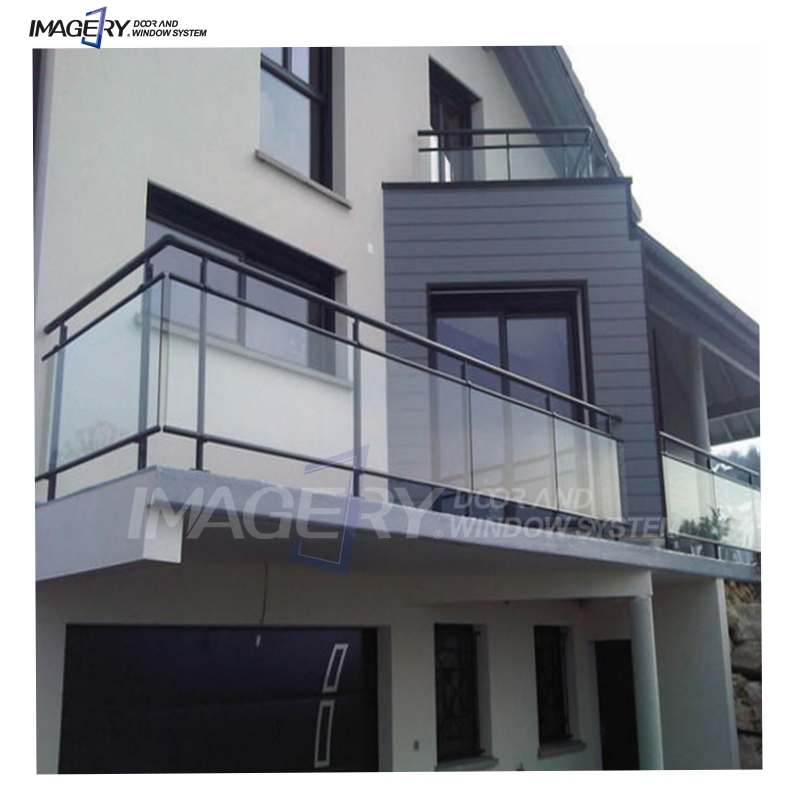 Cheap Price Simple Design Outdoor Terrace Glass Aluminum Railing