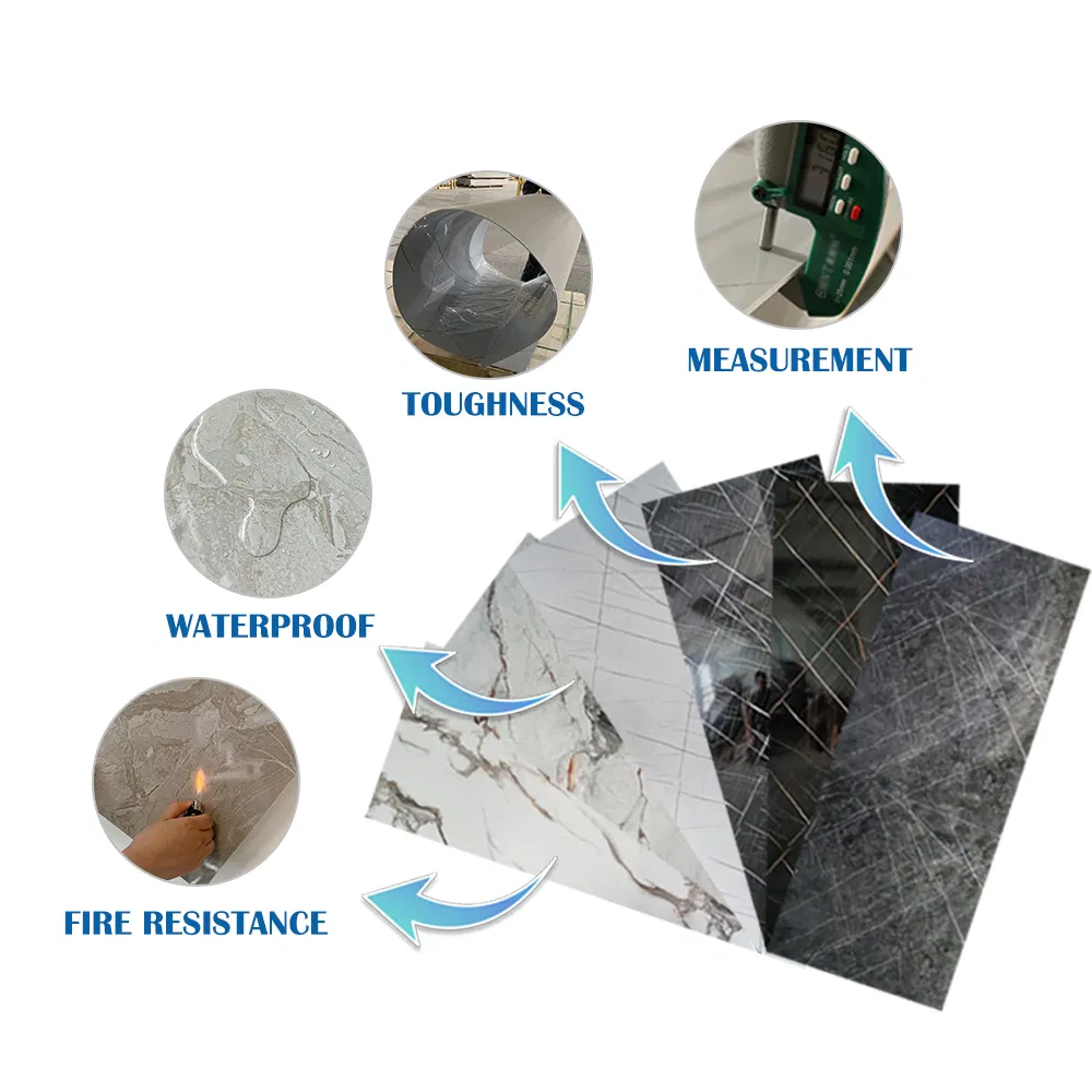 Wholesale Price High Glossy UV Marble PVC Sheets Panel for Wall Decoration