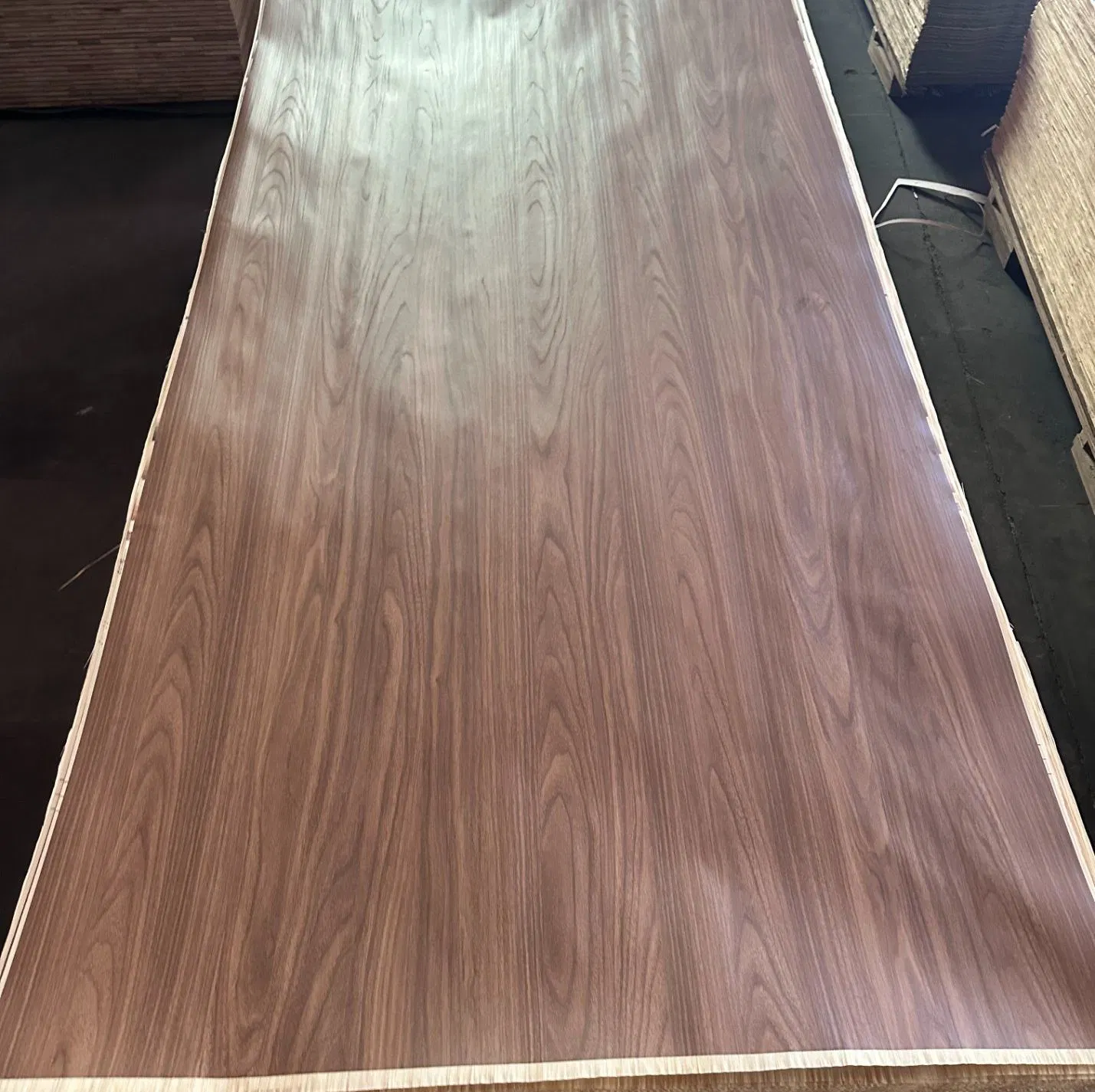 1250X2500mm Decorative Home Cabinet Embossed Melamine Paper Laminated Recon Veneer