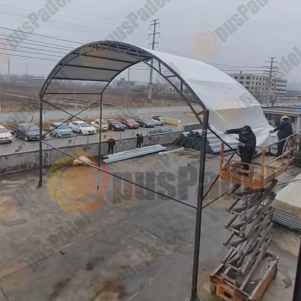 Easy Installation Panoramic Outdoor Paddle Tennis Field Padel Court Roof