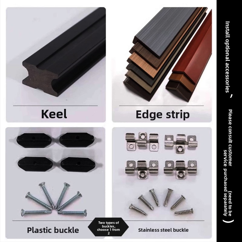 Outside Anti-Slip Fireproof WPC Decking Interlocking Deck Tiles of Composite Wood Plastic Co-Extrusion for Outdoor Flooring
