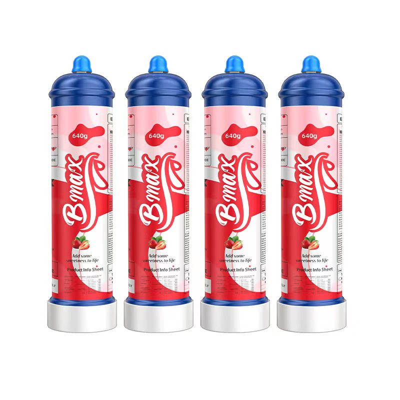 E942 Food Grade Wholesale 580g Nitrous Oxide Gas Cylinders N2o Cartridges Strawberry Flavor Nos N20 Whipped Cream Chargers
