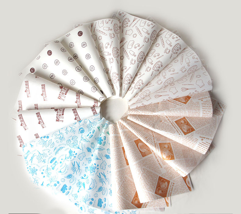 Eco-Friendly Grease Proofing Hamburger Wrapping Paper