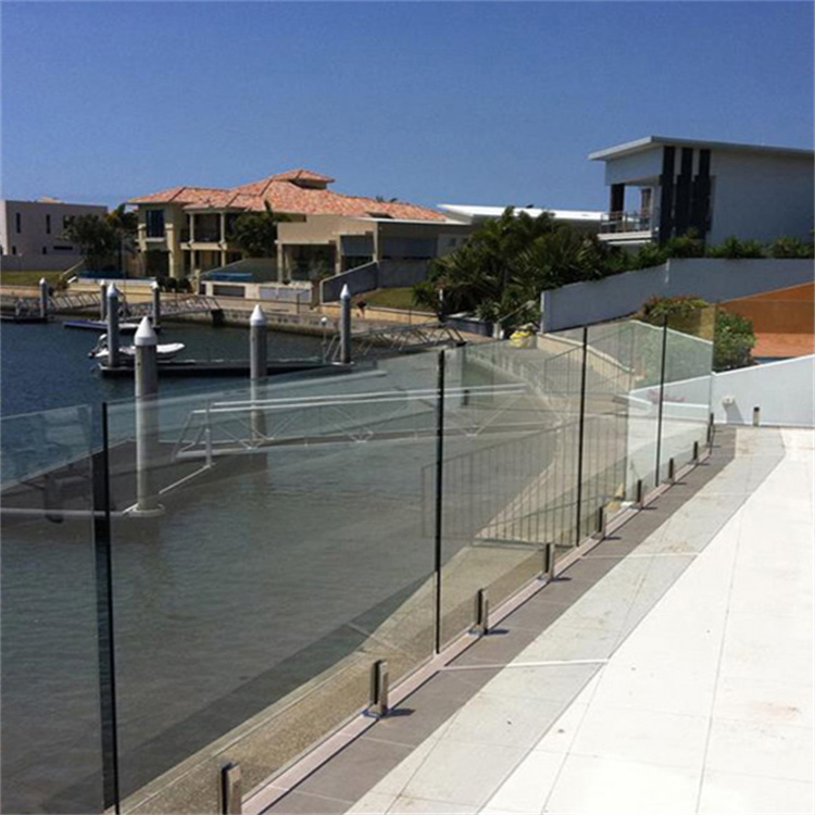 Cbmmart Stainless Steel Railing Outdoor Glass Balustrade Spigot Glass Railing