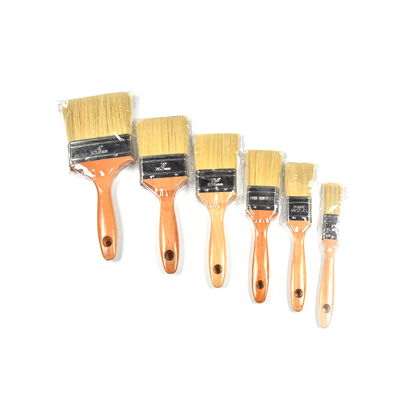 High Grade Bulk Professional Paint Brushes Set 1 2.5 3 4 Inch Wooden Handle with Plastic Bristles Material Hand Tools