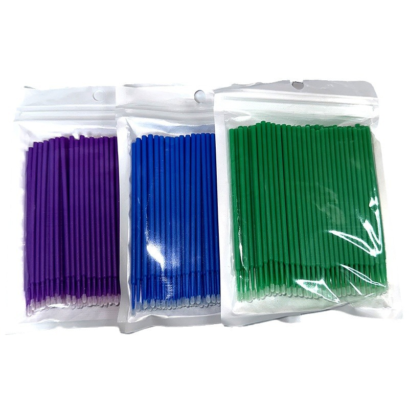 New Design Wholesale Eyelash Extensions Disposable Cleaning Cotton Swab