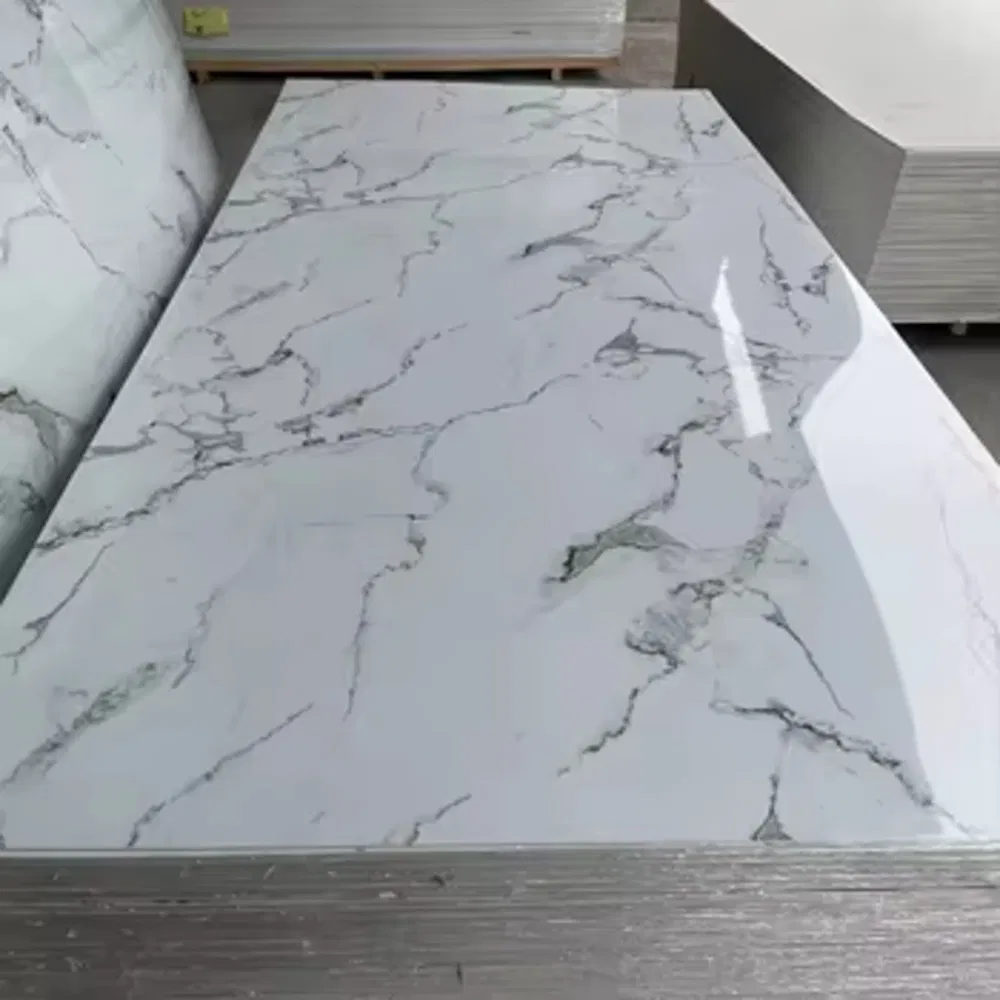 High Glossy UV Interior Decorative UV PVC Marble Sheet Wall Panel Board