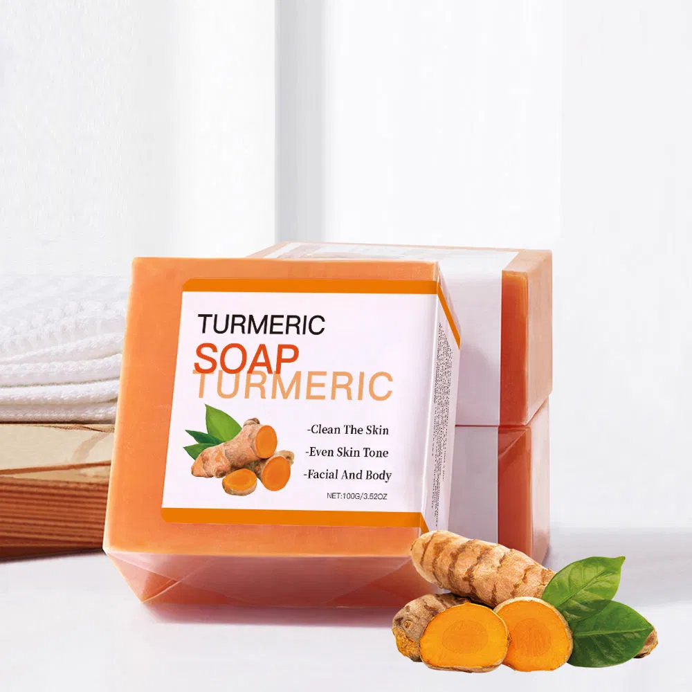 Wholesale Tumeric Skin Whitening Hand Made Bar Soap