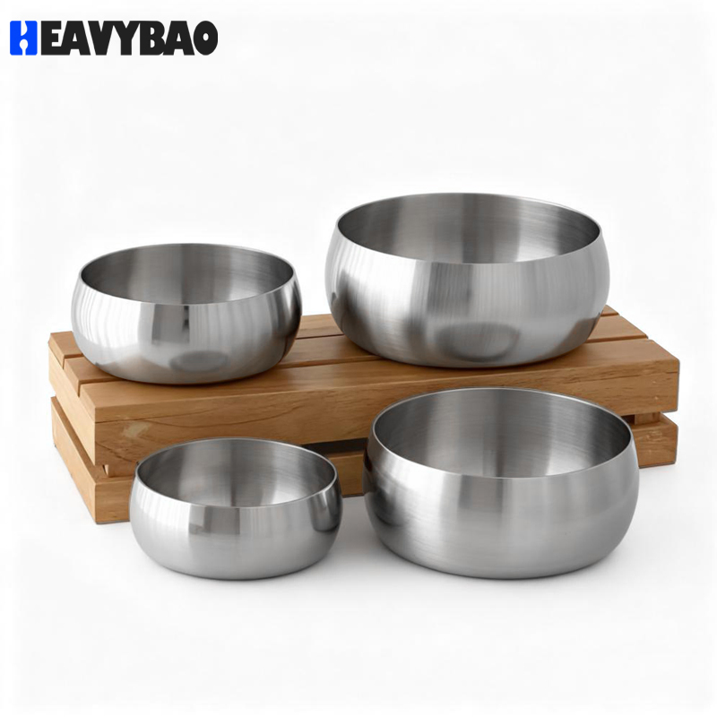 Heavybao Stainless Steel Commercial Restaurant Fast Food Equipment Durable Food Grade Salad Bowl