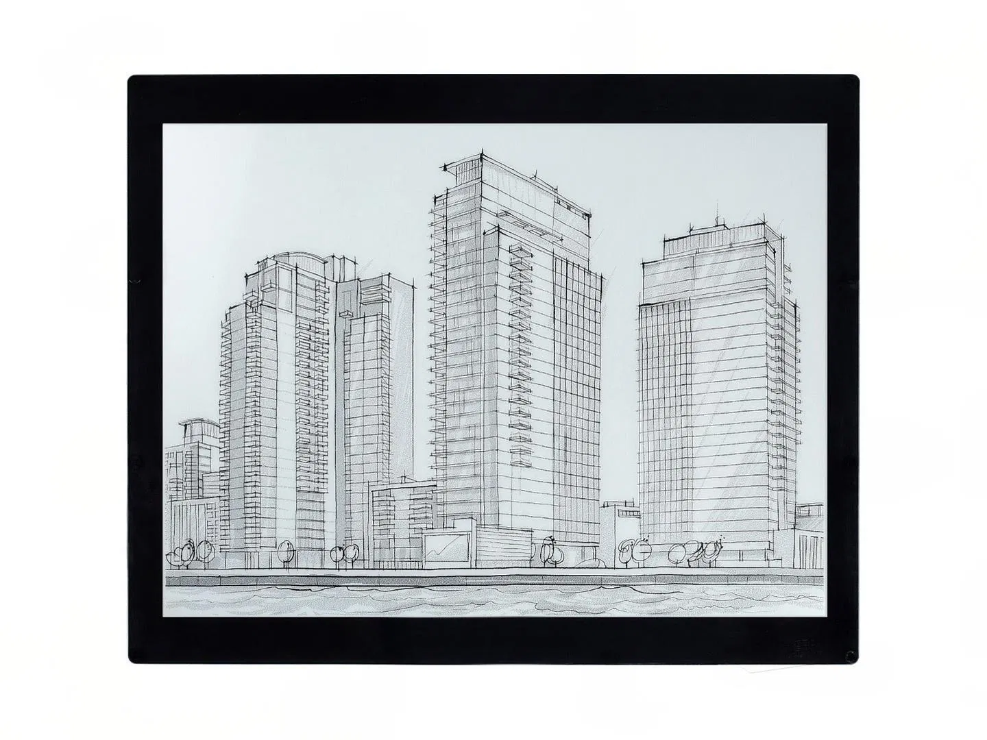 Large Format Three-Color E-Ink Display Terminal 12.48-Inch Esp32 Integrated Display for High-Resolution Public Information & Digital Signage Risk Control System