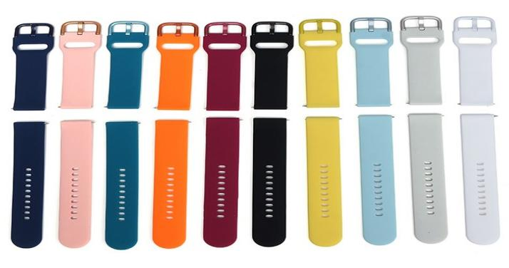 Silicone Watch Strap Suitable for Samsung Watch Active, Unisex, Multi-Color Breathable Silicone Watch Strap