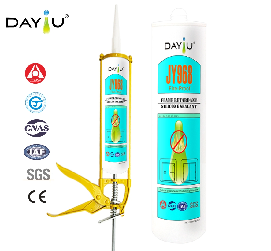 Fire-Rated Neutral Cure Silicone Sealant Intumescent & Fireproof Sealant for Construction Joints & Penetrations