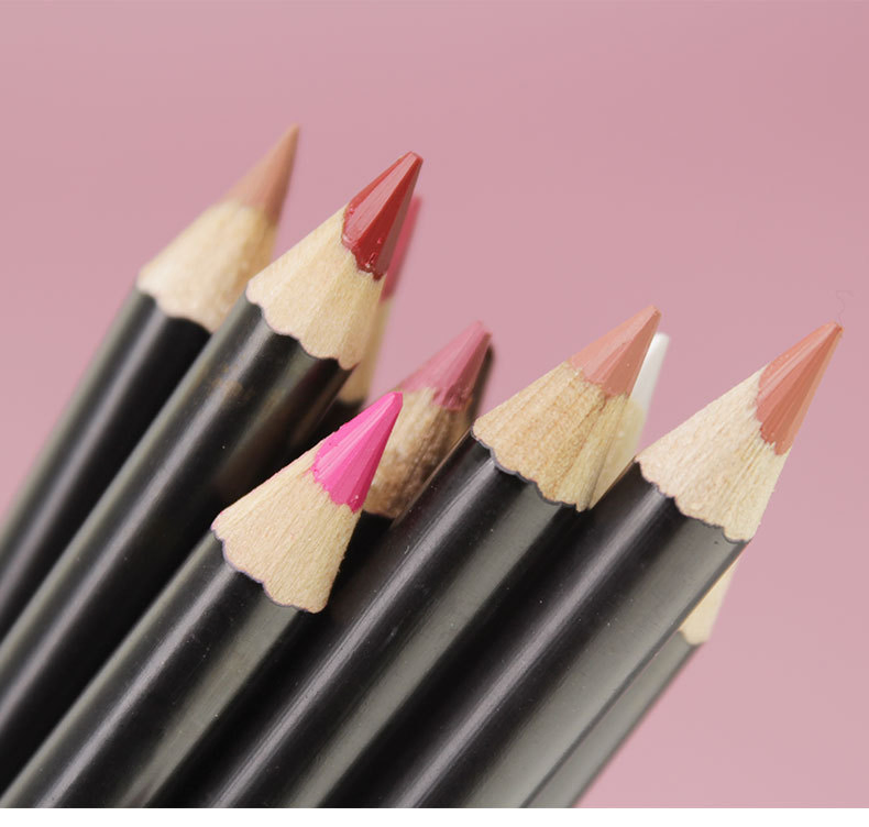 25 Color 3 in 1 Multi-Function Eyeliner Eyebrow Line Wooden Lip Pencil Lipstick Pen