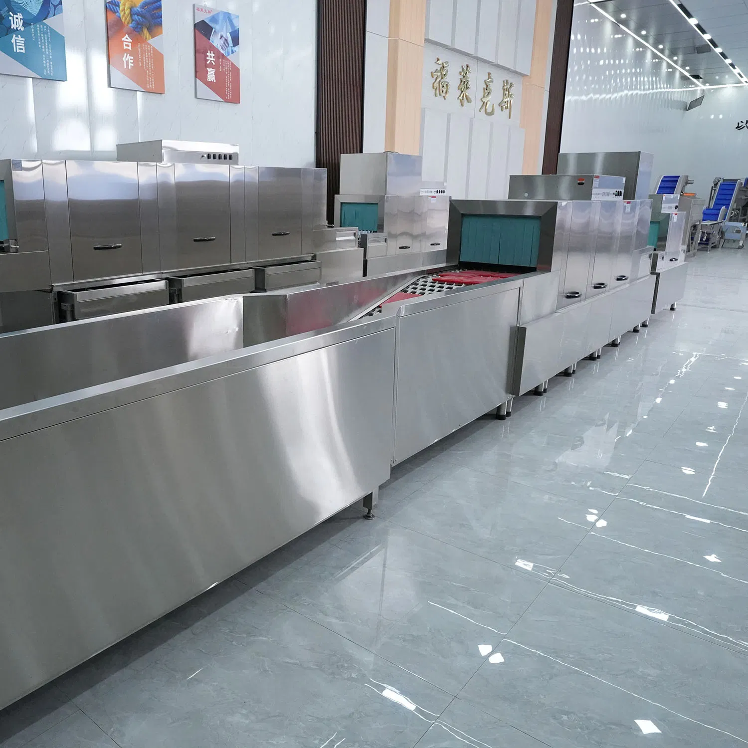 Multi-Functional Long Line Dishwasher Channel Type for Hotels and Restaurants