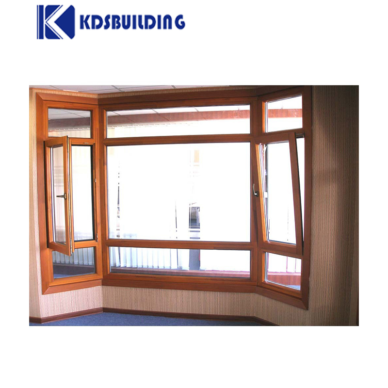Kdsbuilding Interior Exterior Oak Wood Tilt and Turn Wooden Glasscustom Forms of Wood and Glass Windows
