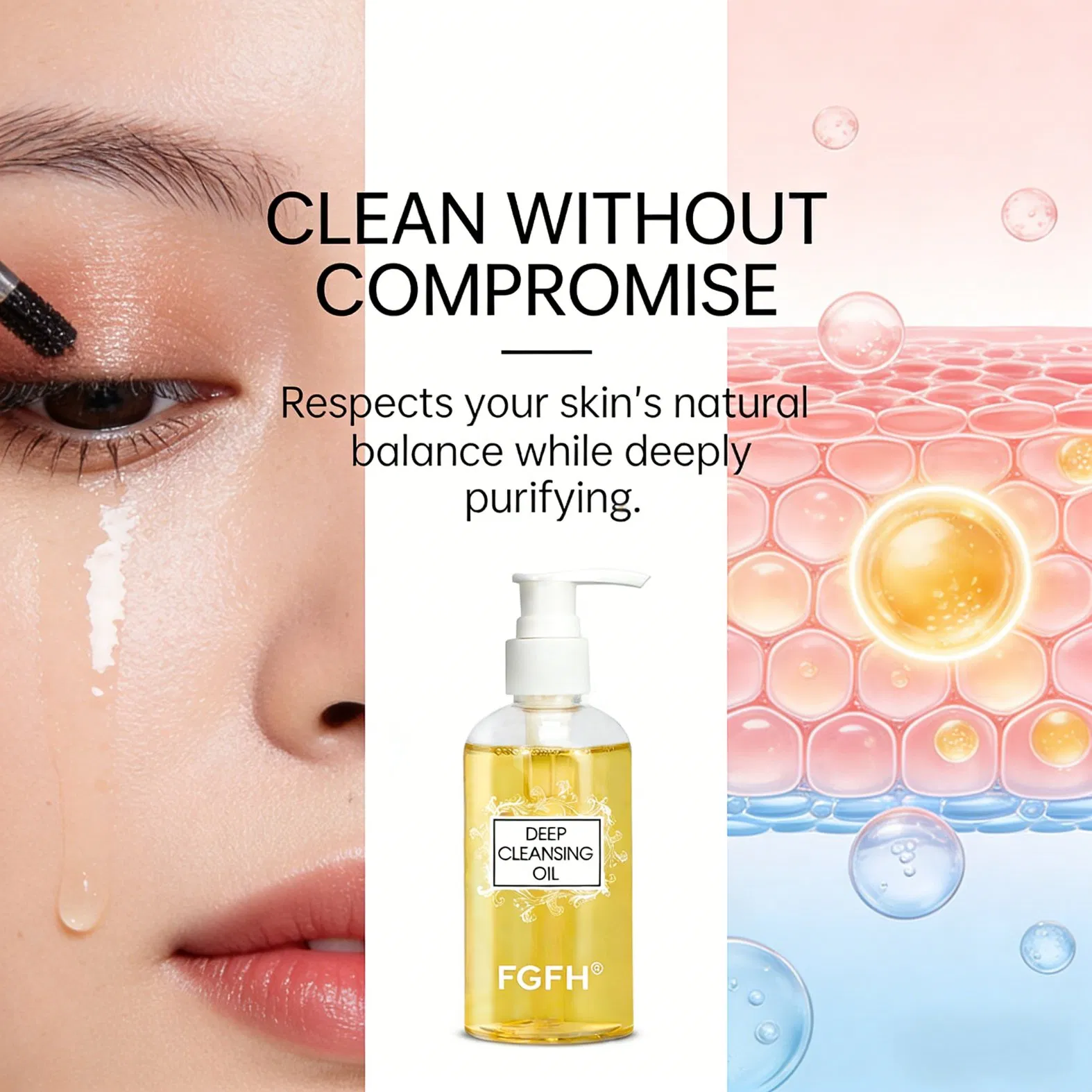 Makeup Remove Facial Acne Purifying Clean Pores Deep Cleansing Oil Control Cleansing Oil