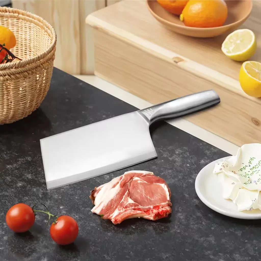 Hand Forged Butcher Knife Full Tang Bone Chopper Meat Cleaver Chef Knife with Pakka Wood Handle