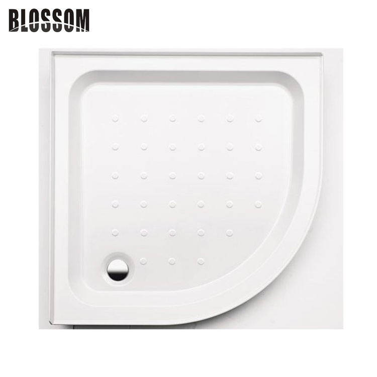 Bathroom Arc Acrylic Shower Room Plate with Fiberglass Resin Bottom