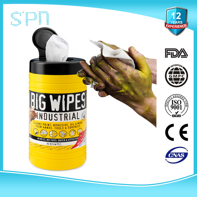 Special Nonwovens Good Enough pH Balanced Disinfect Wet Soft Clean and Maintenanch Machinery Industrial Wipes