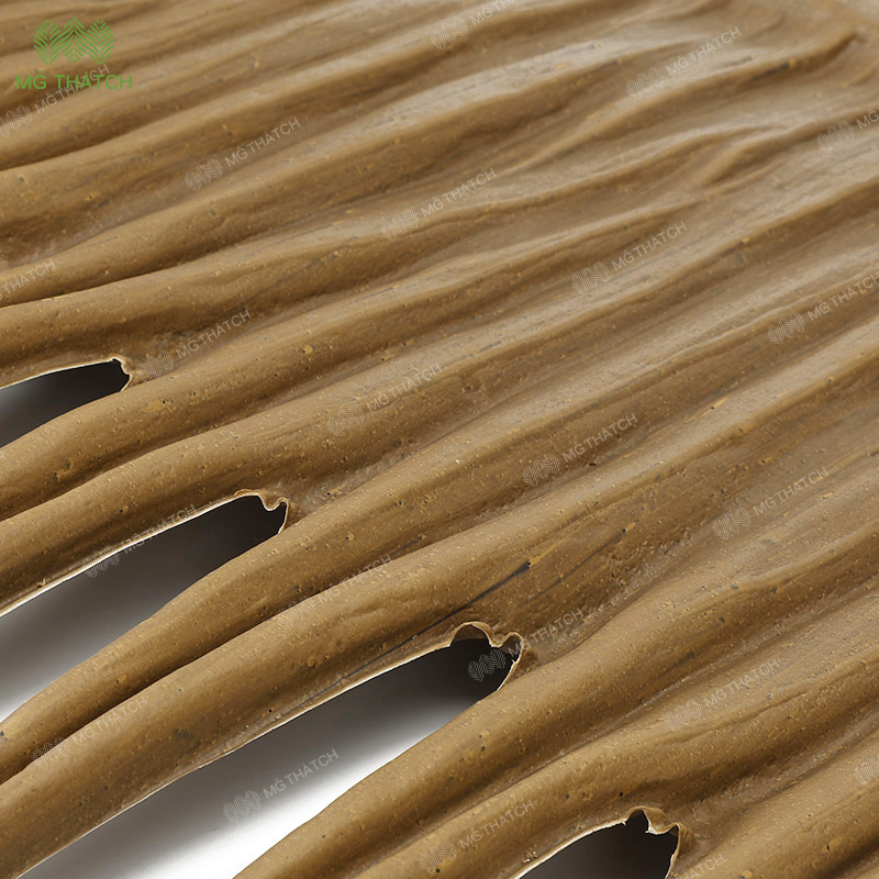 Construction Material Thatch Roofing Artificial Synthetic Flame Resistant Palm Thatch