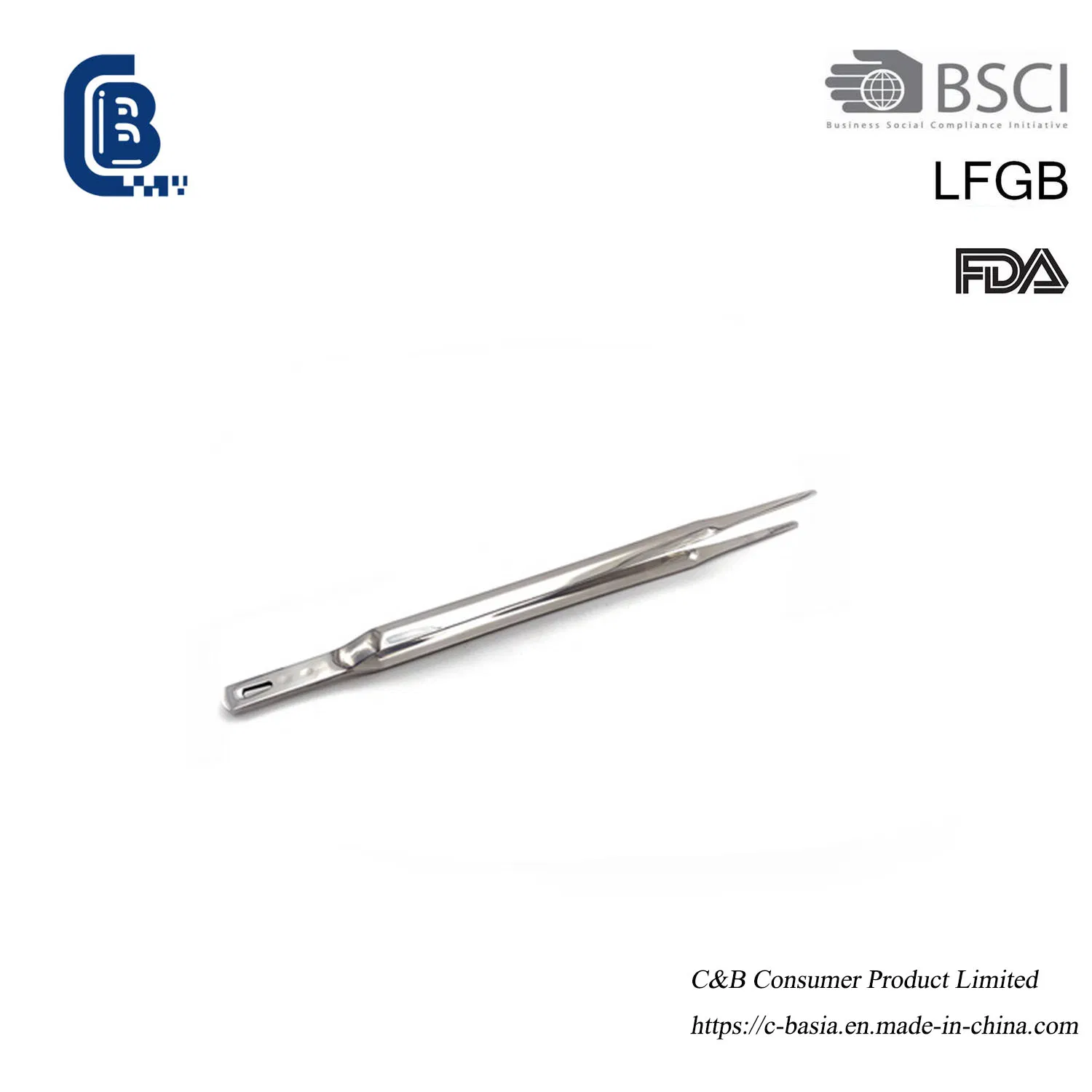 30cm Gold-Plated Chef Tweezers: Long Stainless Steel Tongs for BBQ, Tea Set