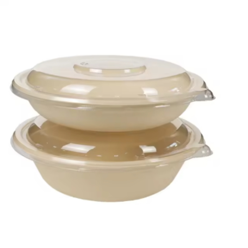 2026 Disposable to Go Poke Salad Hexagonal Bagasse Bowl