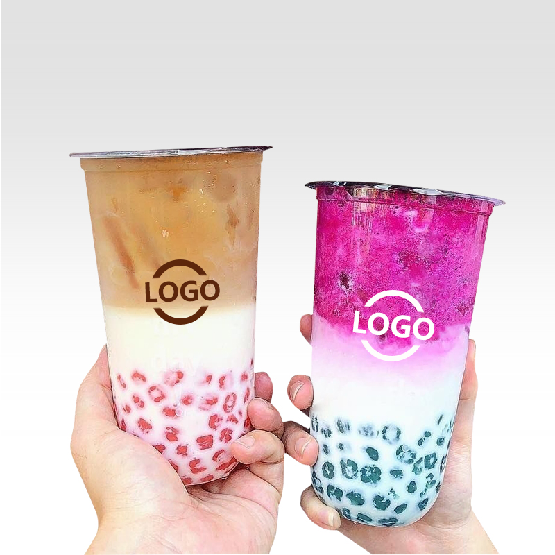 Одноразовый пластиковый стакан для чая Bubble Tea