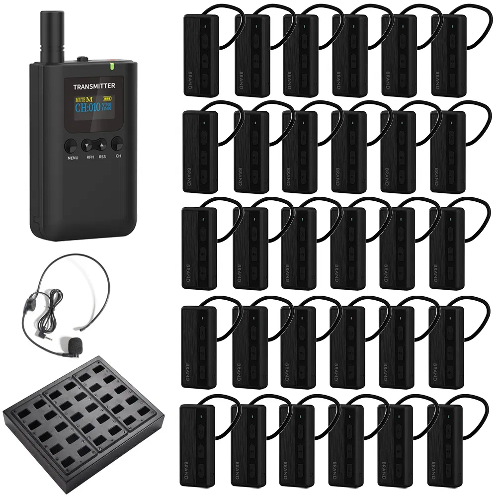 Беспроводная аудиосистема для гида 9510t 9101r, 2.4 ГГц, 999 каналов