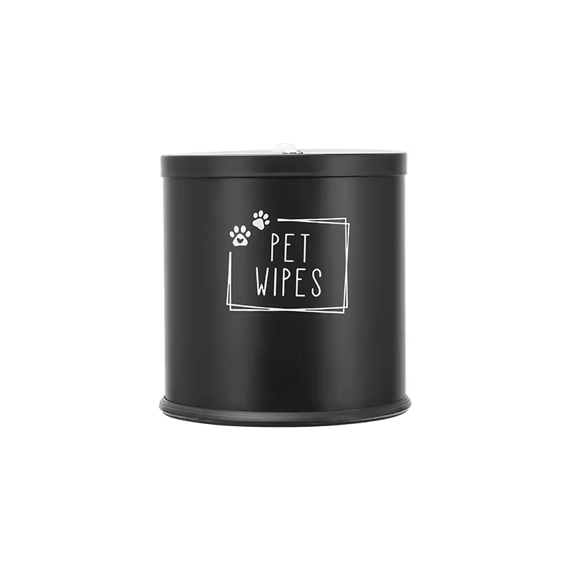 Sturdy Metal Pet Food Container for Wipes Dog Food Storage with Safety Lock with Wall-Mounted Bracket
