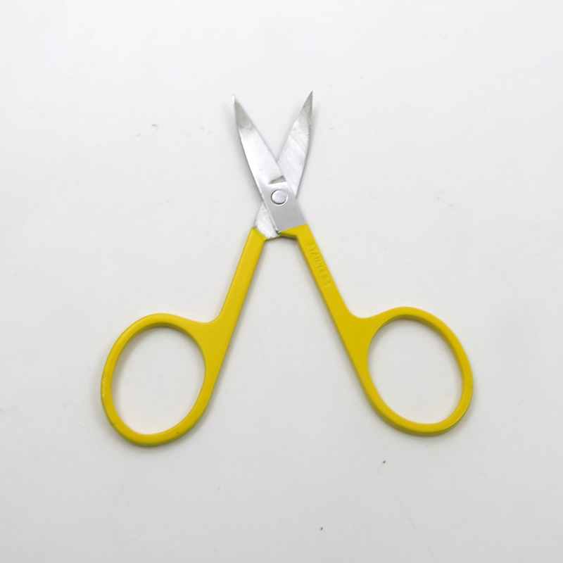 Colorful Handles Stainless Steel Beauty Eyebrow Hair Trimming Scissors Tools