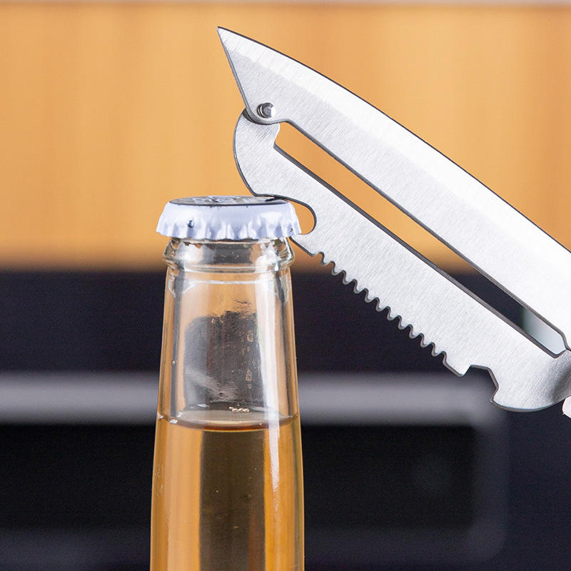 Hot Selling Multifunctional Knife PP Handle Bottle Opener Kitchen Tools