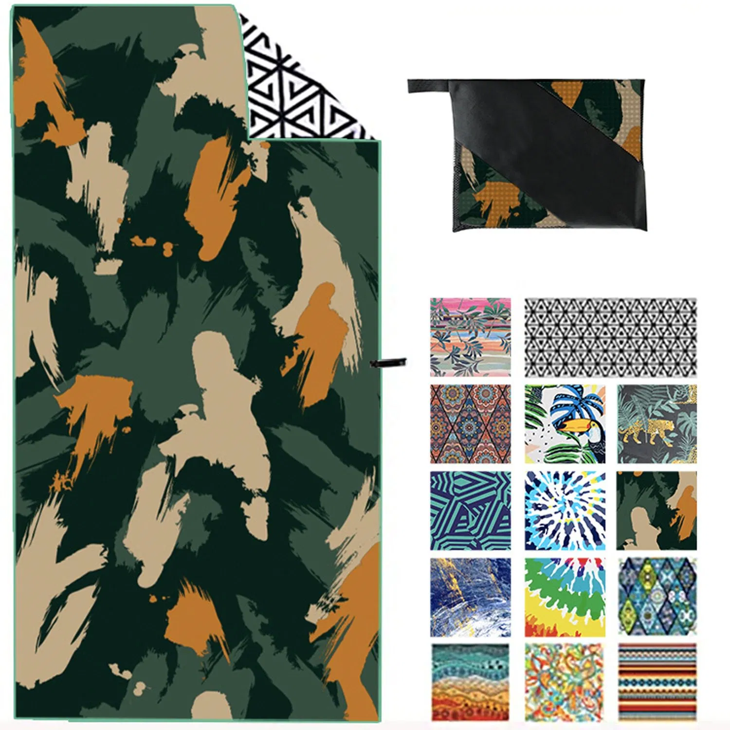 Sand Free Super Absorbent Quick Dry Beach Towel for Adults Travelling Swimming Camping Bath Pool