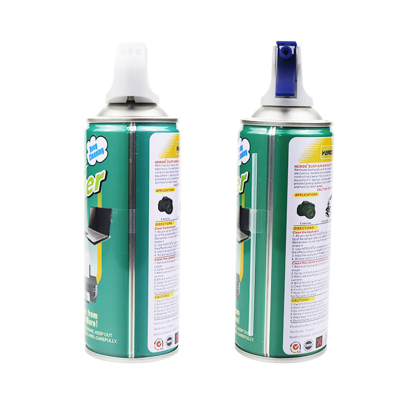 450ml Herios Aerosol Dust off Disposable Compressed Gas Air Duster Spray