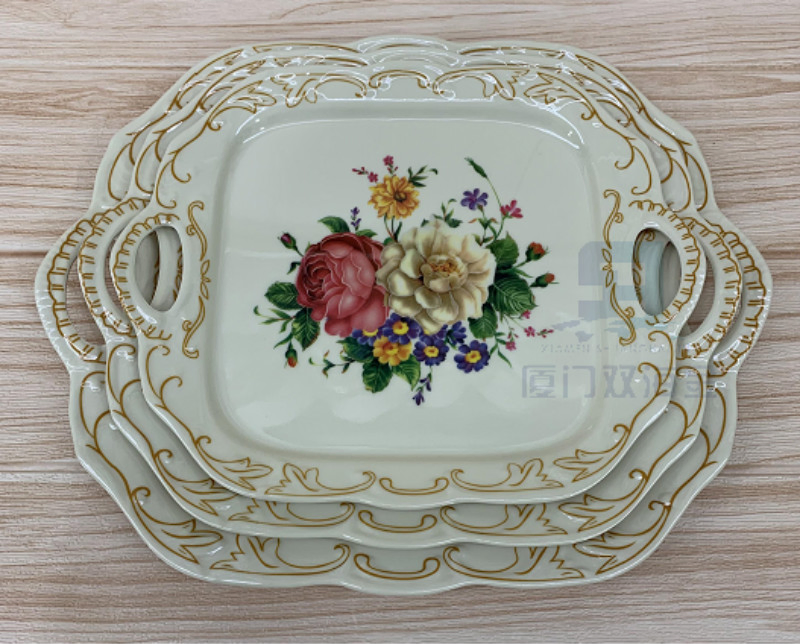 Custom Printed Melamine Serving Trays Sets Wholesale