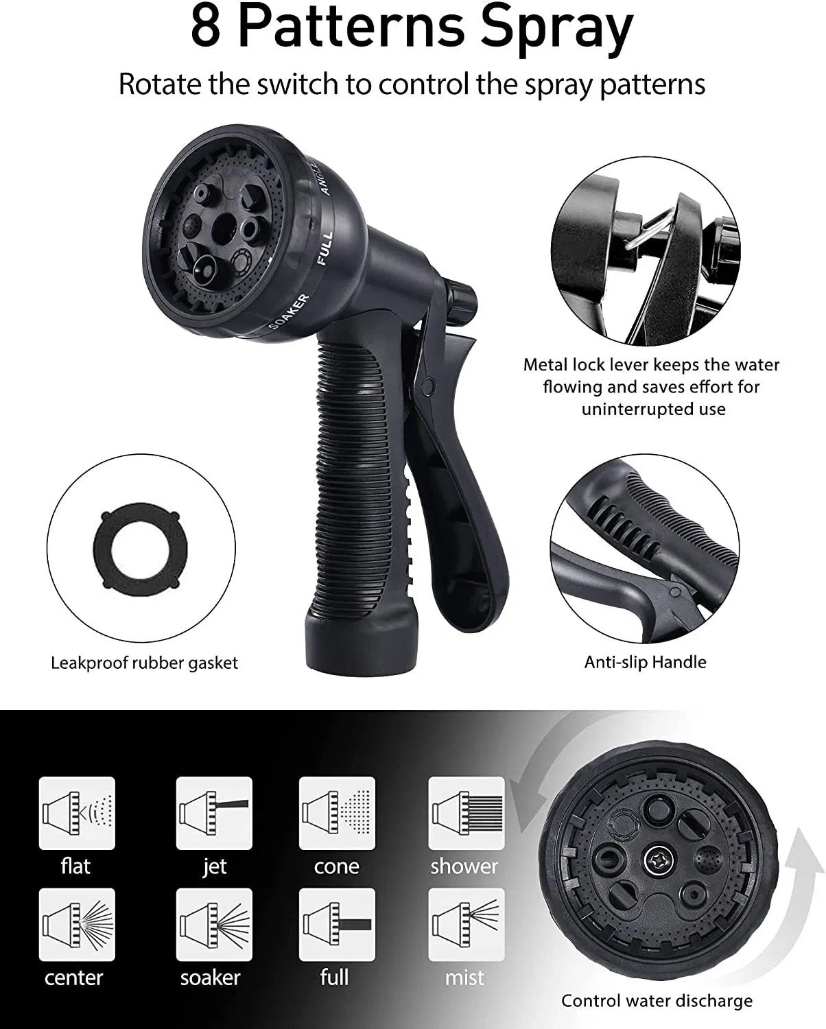 Car Wash Nozzle Telescopic Garden Watering Hose