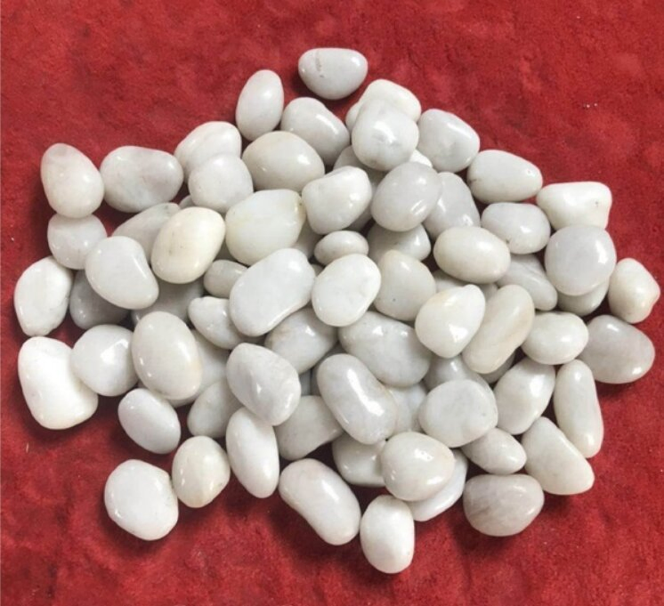 Natural Stone polished white pebble stone for Floor Paving Garden Landscape