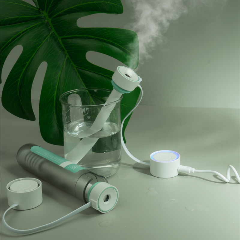 Mini USB Rechargeable Humidifier with Aromatherapy and Auto Protection