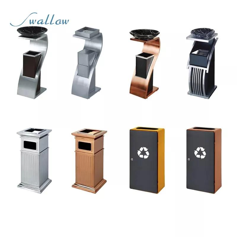 Wholesale Public Round Metal Ashtray Waste Bin
