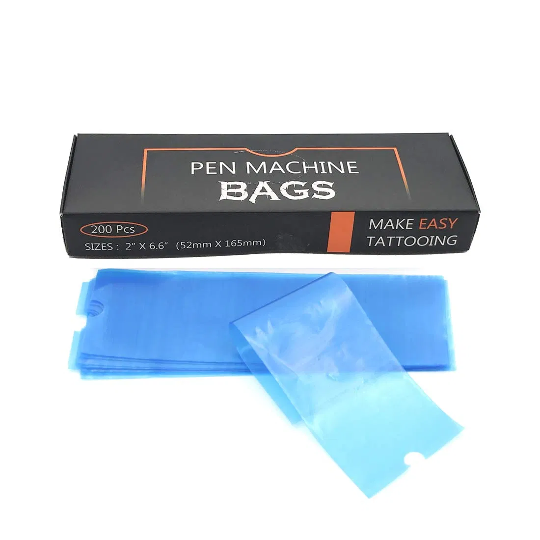 Disposable Blue Plastic Bag for Tattoo Pen Sleeve