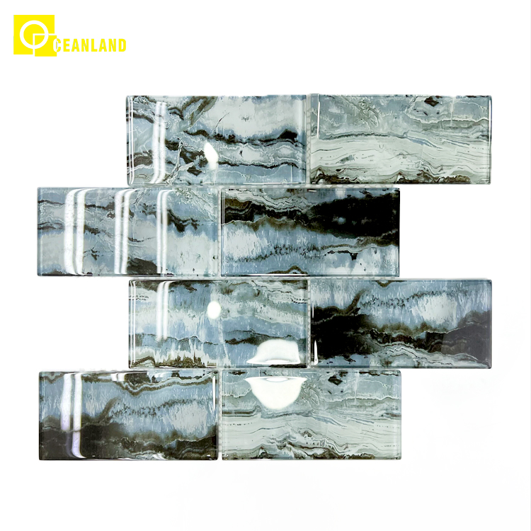 Мозаичная плитка из стекла для ванной и кухни