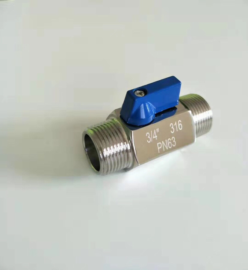 Pn63 Stainless Steel Mini Ball Valve with Male Thread