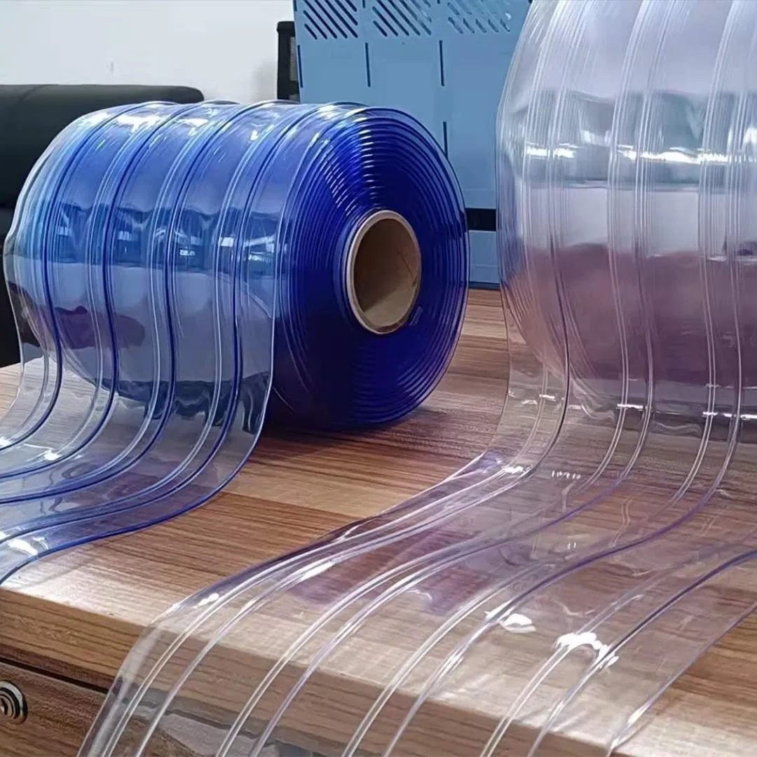 Polar Ribbed PVC Curtain Strip Clear Ribbed Plastic Door Curtains