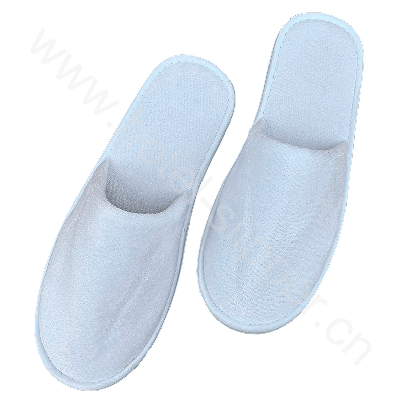 Hotel Guest Room Slippers Velour Customized Cotton Hotel Slipper