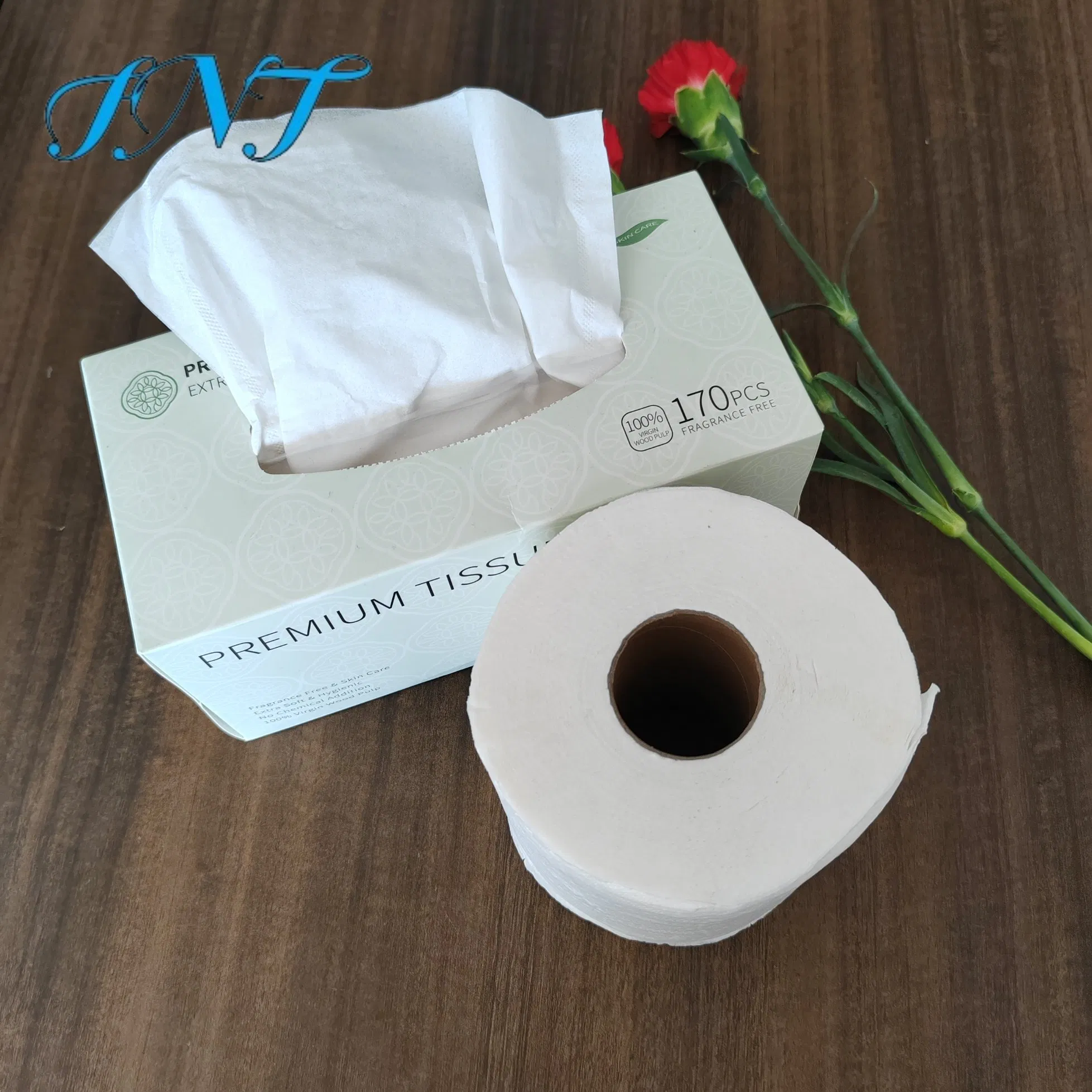 Mix Wood Pulp Bamboo Toliet Paper with 2 Ply