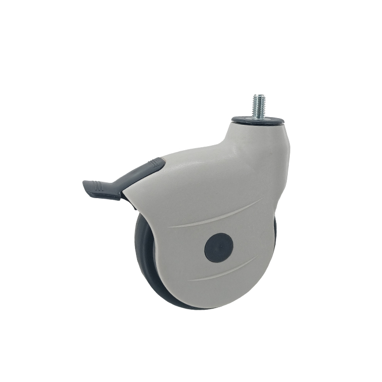 4in High Quality Medical Caster Wheels with Nylon Housing and Screw Swivel with Brake