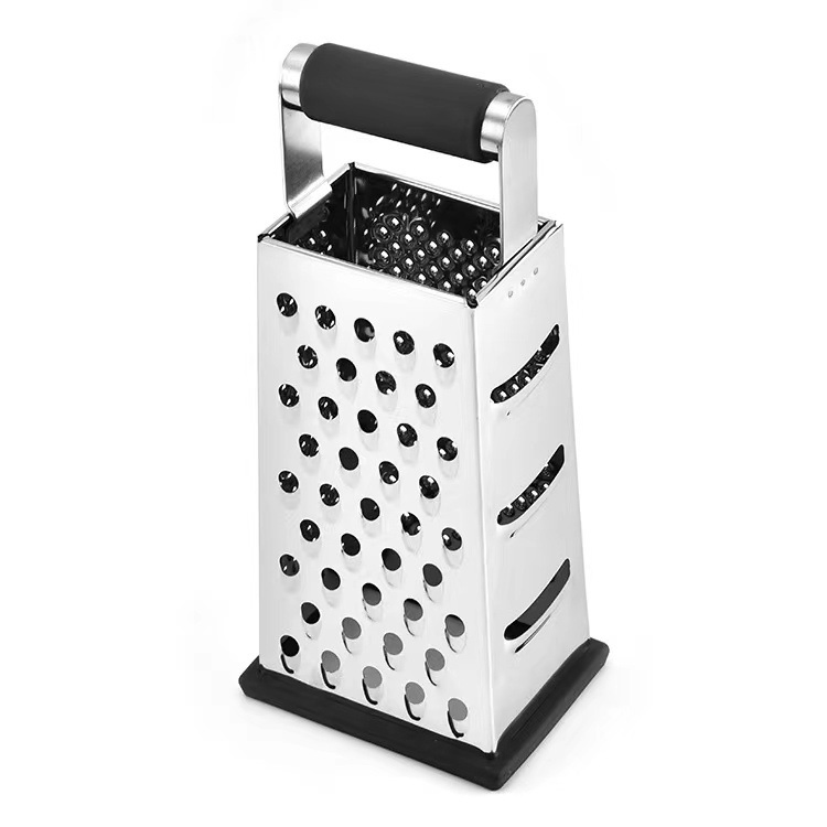 Home Kitchen 4-Sided Stainless Steel Multi-Functional with Handle Grater and Peeler