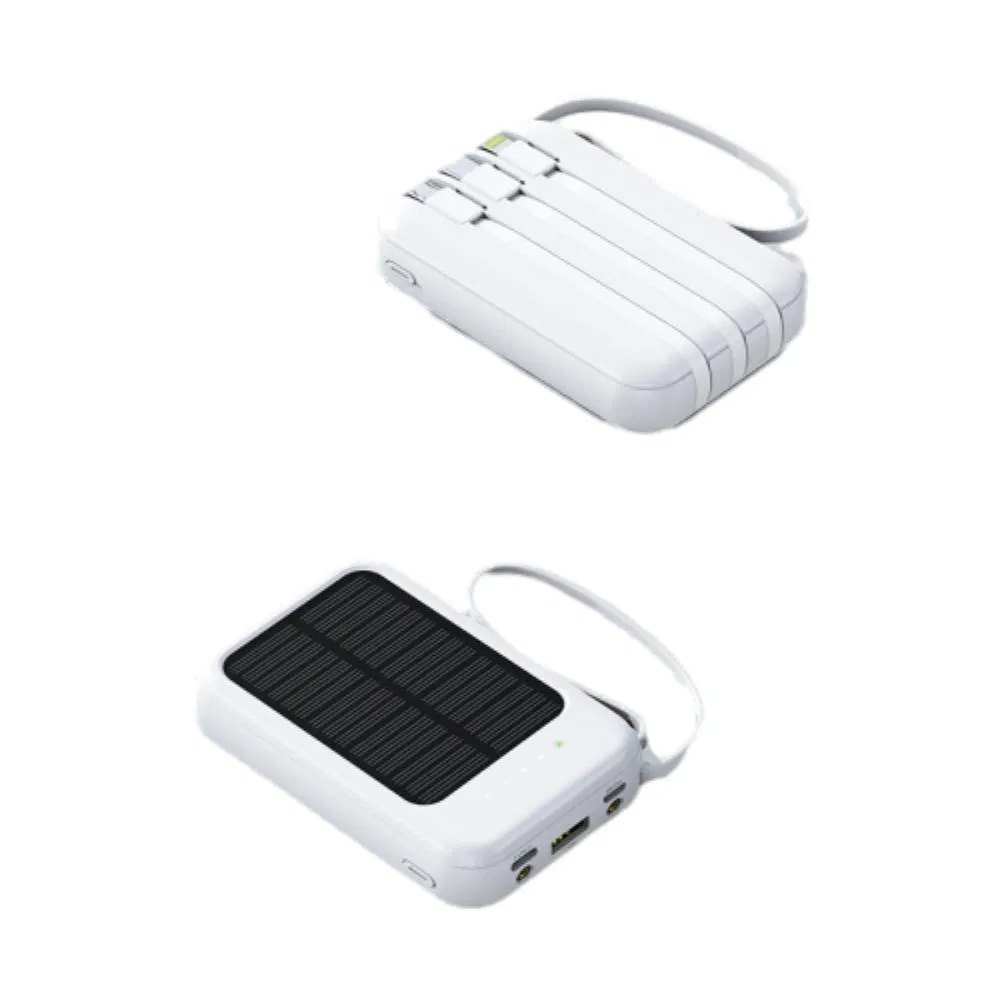 Hot Sale Solar Powered Portable Cable Large Capacity 20000mAh Power Bank