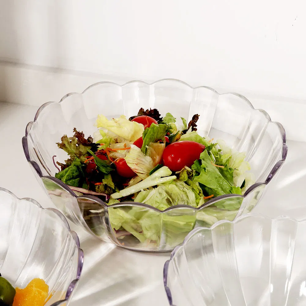 Top Selling Clear Acrylic PC Salad Bowls: Several Sizes for Veggies & Fruits