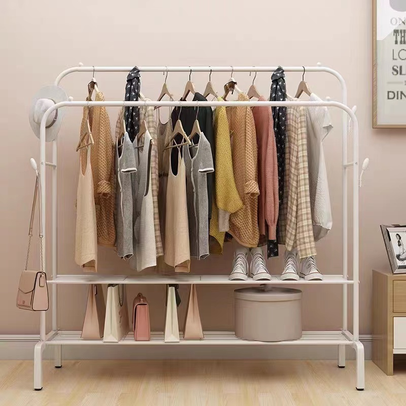 Free Standing Tree Hanging Bag Hat Jacket Umbrella Multifunctional Coat Rack Stand Metal Clothes Hanger Stand with Wheels