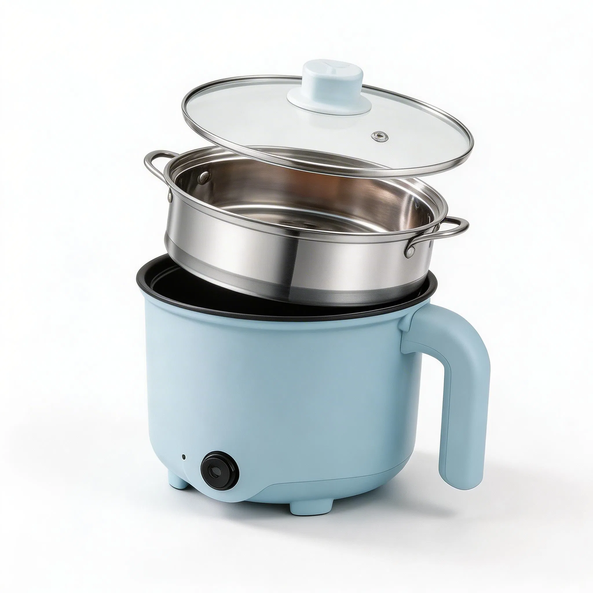 Wholesale Hot Small Home Appliances Portable Electric Hot Pot Multi-Purpose Non-Stick Stainless Mini Soup Pot Cooker Electric Skillet Electric Cooking Pot